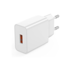 Зарядний пристрій XO USB-A QC18W White (L127.white)