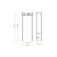 Металошукач ZKTeco ZK-D1065