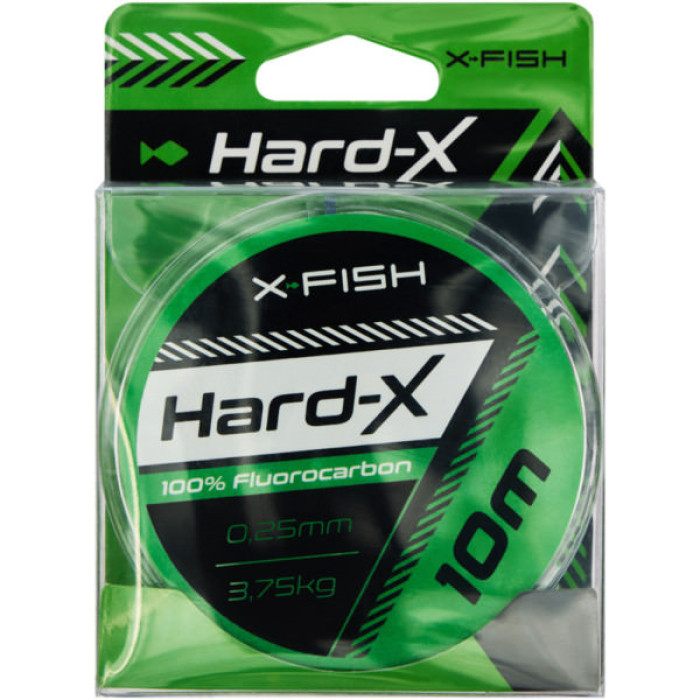 Флюорокарбон X-Fish Hard-X 10m (clear) 0.25mm 3.75kg (1917.03.68)