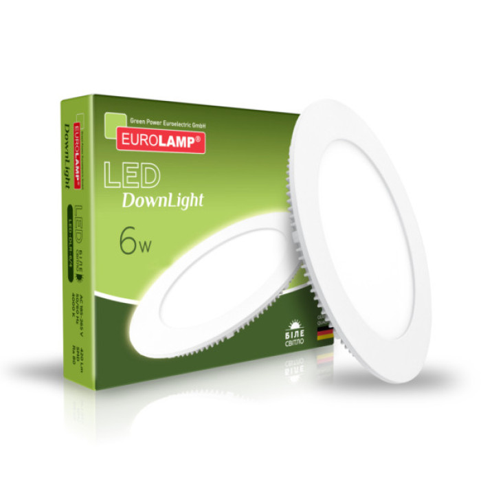 Світильник Eurolamp Downlight 6W 4000K (LED-DLR-6/4)
