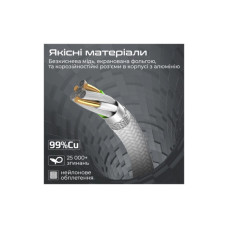 Дата кабель USB-C to MagSafe 3 white Promate (magcord-140pd.white)