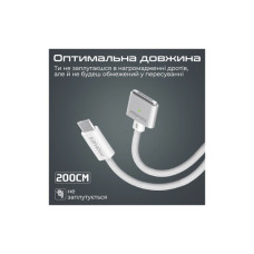 Дата кабель USB-C to MagSafe 3 white Promate (magcord-140pd.white)