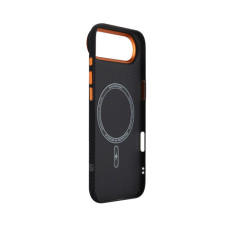 Чохол до мобільного телефона Armorstandart LikeCarbon2 SE MagCase Apple iPhone 17 Air Kevlar Black Orange (ARM89166)