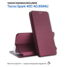 Чохол до мобільного телефона BeCover Exclusive Tecno Spark 40C 4G (KM4k) Red Wine (715011)