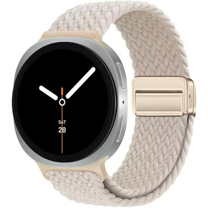 Ремінець до смарт-годинника Armorstandart Braided Solo Loop для Samsung Watch 8 / 8 Classic (20x113 mm) Starlight (ARM87357)