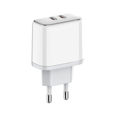 Зарядний пристрій ColorWay Power Delivery Port PPS USB (Type-C PD + Type-C PD) (40W) white (CW-CHS048PD-WT)