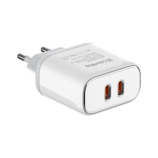Зарядний пристрій ColorWay Power Delivery Port PPS USB (Type-C PD + Type-C PD) (40W) white (CW-CHS048PD-WT)