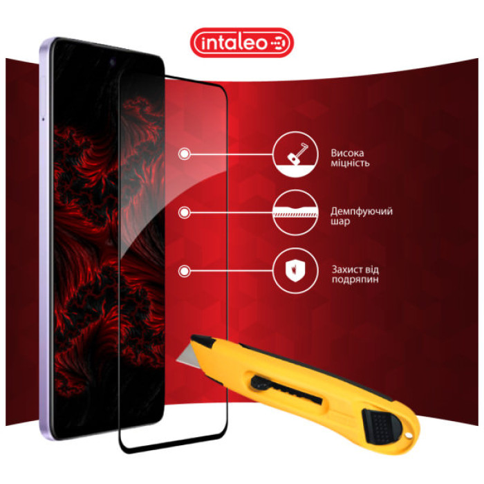 Скло захисне Intaleo Full Glue Oppo A3 5G Black (1283126598760)