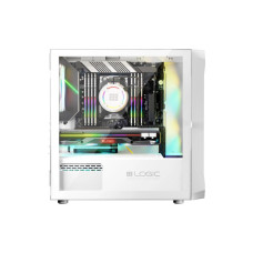 Корпус Logic concept PORTOS MESH+GLASS ARGB fans 3x120mm WHITE (AM-PORTOS-20-0000000-0002)