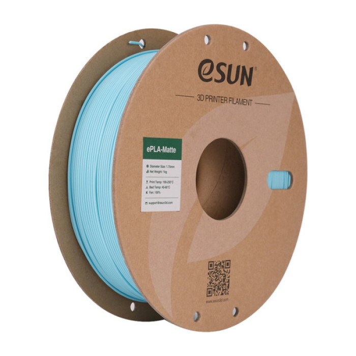 Пластик для 3D-принтера eSUN ePLA-Matte, 1,75мм, 1кг, blue (ePLA-Matte-P175LU1)