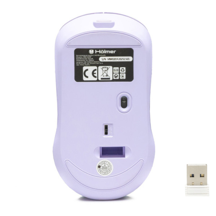 Мишка Hölmer MW-02OF Wireless/Bluetooth Purple (MW-02OF)