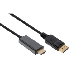 Кабель мультимедійний DisplayPort M to HDMI M 1.8m V1.4/V2.1 4K120/8K60 Vinga (VCPDP14HI211.8)