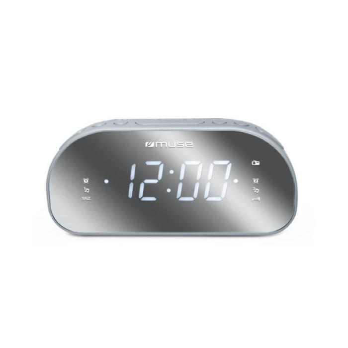 Настільний годинник Muse радіо-годинник дзеркальний (M-170 CMR)