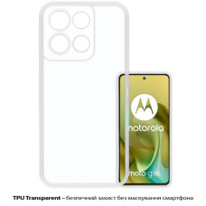 Чохол до мобільного телефона BeCover Silicone Motorola Moto G86 Transparent (713769)