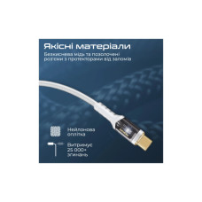 Дата кабель USB-C to USB-C 1.2m Promate (lucidline-cc120.white)