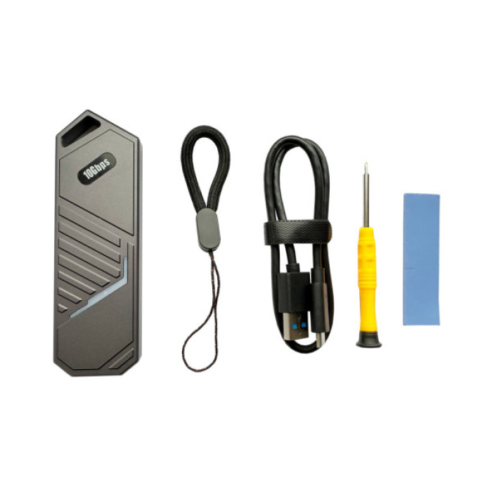 Кишеня зовнішня Dynamode M.2 SSD NVMe/SATA combo to USB3.2 GEN2 USB-C (DM-CAD-SSD14)