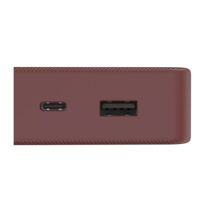 Батарея універсальна Hama 20000mAh, 15W/5V/3A, USB-C, USB-A, red (00201717)