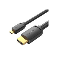 Кабель мультимедійний HDMI M to HDMI micro M 3.0m V2.0 4K 60Hz VENTION (AGIBI)