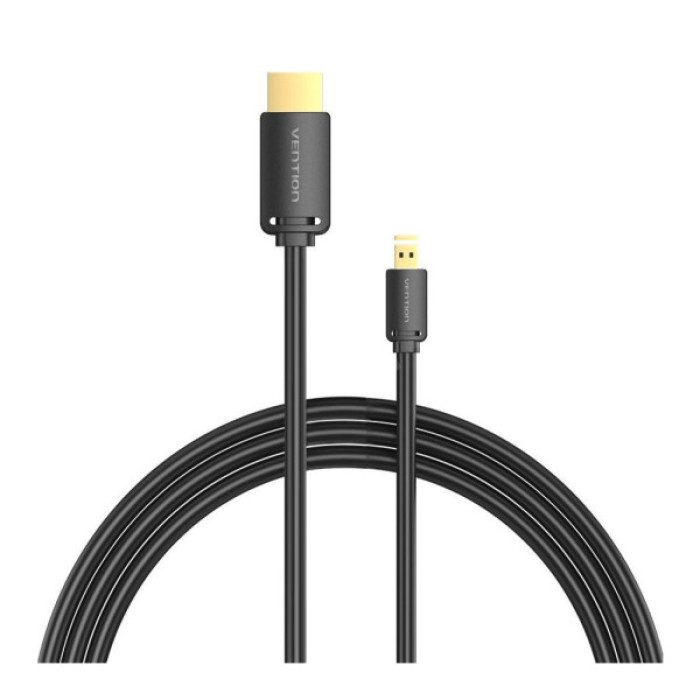 Кабель мультимедійний HDMI M to HDMI micro M 3.0m V2.0 4K 60Hz VENTION (AGIBI)