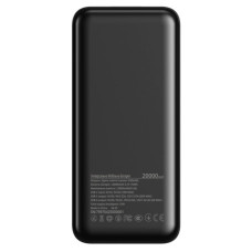 Батарея універсальна Sigma X-power SI20A4QL 20000mAh, PD/20W, QC/22.5W, LED, cable 20w, black (4827798799710)
