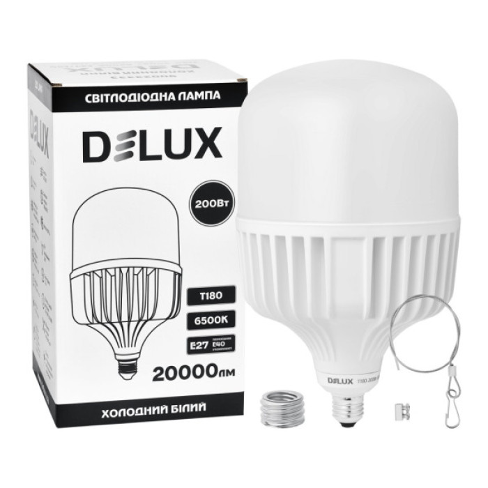 Лампочка Delux T180_200Вт Е27/E40 6500K 230В (90023333)