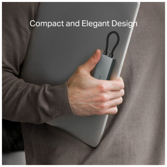 Концентратор TP-Link USB-C 7-in-1 3xUSB + HDMI + SD/TF + USB-C PD100W (UH7021C)