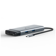 Концентратор TP-Link USB-C 7-in-1 3xUSB + HDMI + SD/TF + USB-C PD100W (UH7021C)