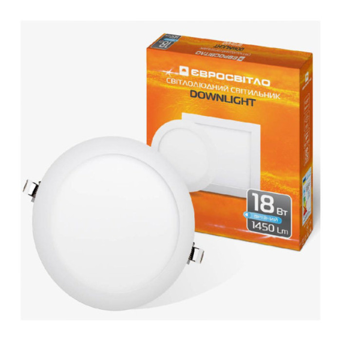 Світильник точковий Євросвітло LED-R-225-18 6400К