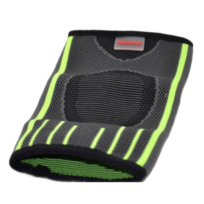 Фіксатор ліктя MadMax MFA-283 3D Compressive elbow support Dark grey/Neon green S (MFA-283_S)