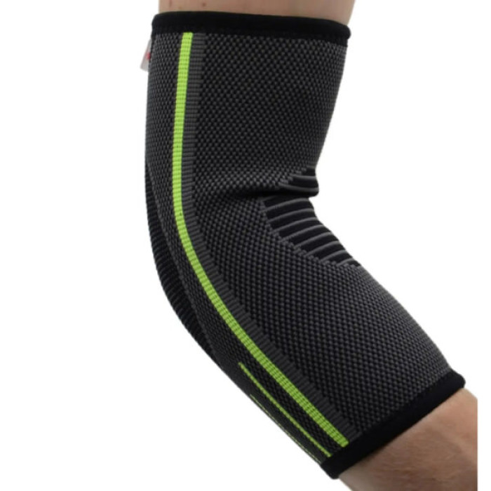 Фіксатор ліктя MadMax MFA-283 3D Compressive elbow support Dark grey/Neon green S (MFA-283_S)