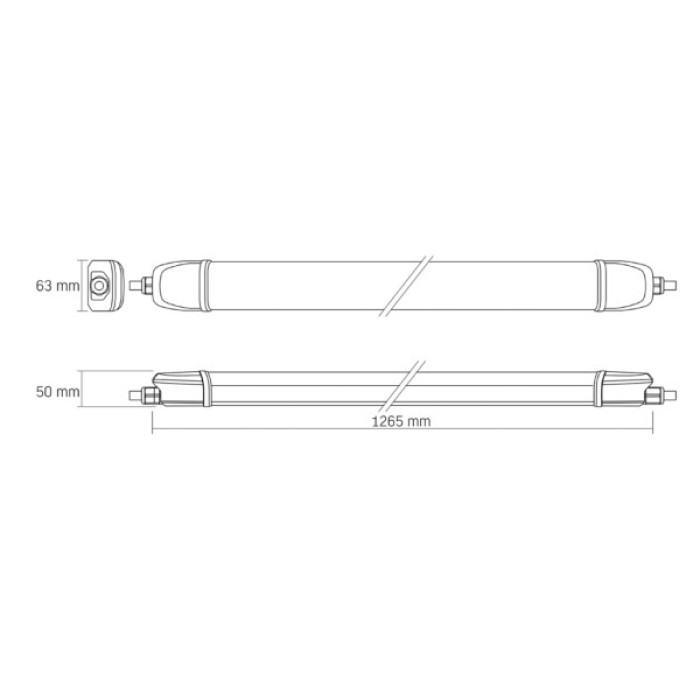 Світильник Videx BNWL04 40W 1.2М 5000K 220V (VL-BNWL04-40125)