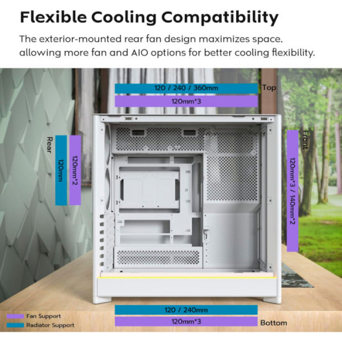 Корпус MONTECH HS01 (W)