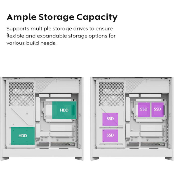 Корпус MONTECH HS01 (W)