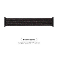 Ремінець до смарт-годинника Armorstandart Braided Solo Loop для Apple Watch 49/46/45/44/42 (Series 1-3) Black Unity Size 10 (172 mm) (ARM64906)