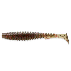 Силікон рибальський FishUP U-Shad 3.5" 045 - Green Pumpkin/Red&Black (8шт/уп) (1864.09.57)