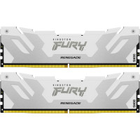 Модуль пам'яті для комп'ютера DDR5 64GB (2x32GB) 6400 MHz Renegade White XMP Kingston Fury (ex.HyperX) (KF564C32RWK2-64)
