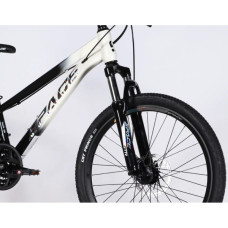 Велосипед Space 24" MARS DD FR рама-11" ST 2026 чорний з білим (OPS-SP-24-059)