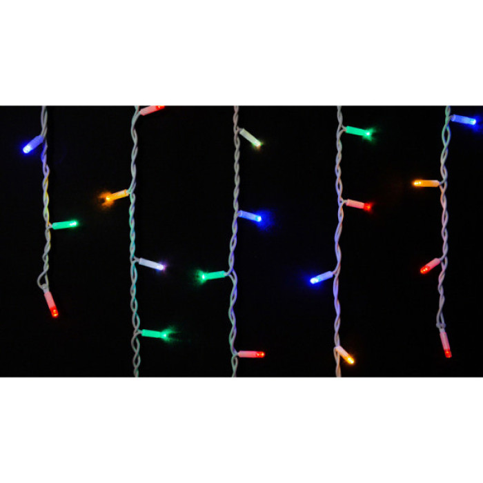 Гірлянда Delux ICICLE flash 75LED 2 х 0.7 м мульти/білий IP44 EN (90012956)
