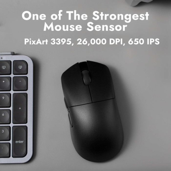 Мишка Lemokey G1 USB-A/USB-C/Wireless 8K Black (G1-A1)