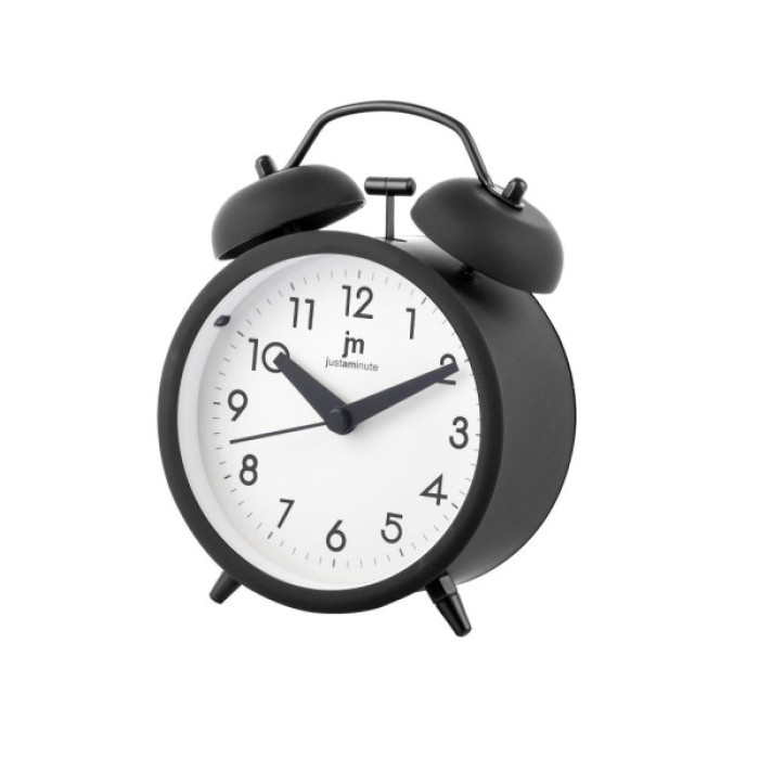 Настільний годинник Lowell будильник, чорний (JA7099N)