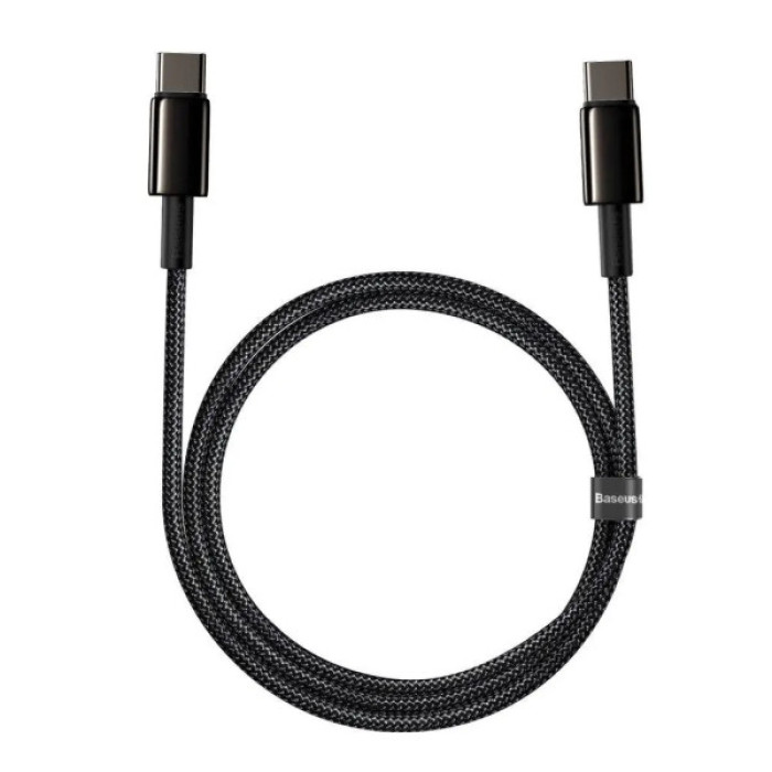 Дата кабель USB-C to USB-C 1.0m 100W black Baseus (CATWJ-01)