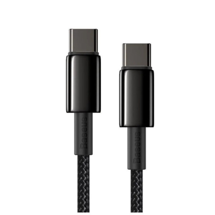 Дата кабель USB-C to USB-C 1.0m 100W black Baseus (CATWJ-01)