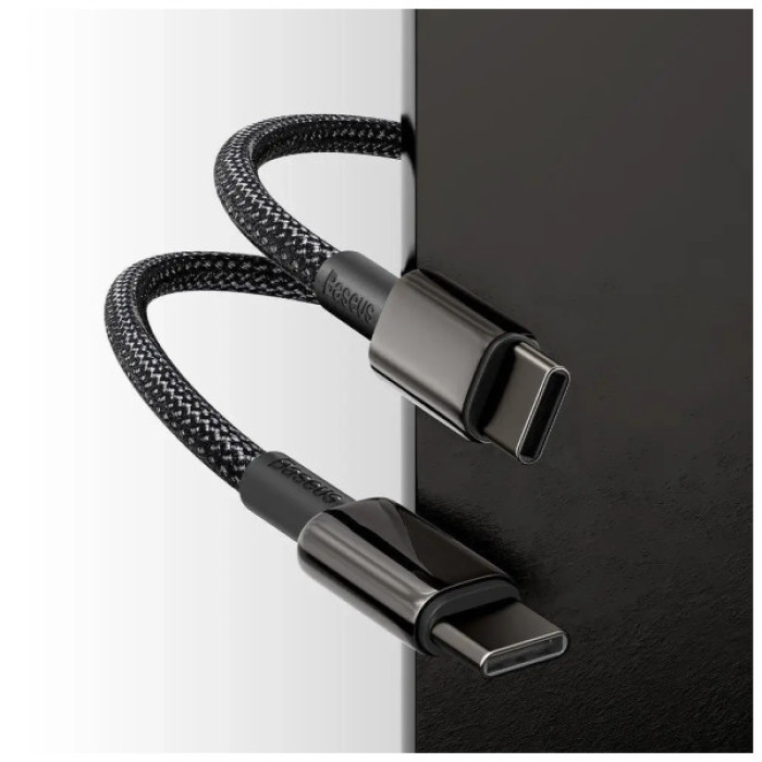 Дата кабель USB-C to USB-C 1.0m 100W black Baseus (CATWJ-01)
