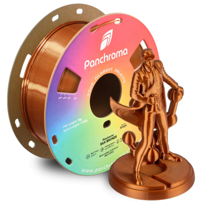 Пластик для 3D-принтера Polymaker PLA PANCHROMA SILK 1,75mm 1kg BRONZE (CA03004)