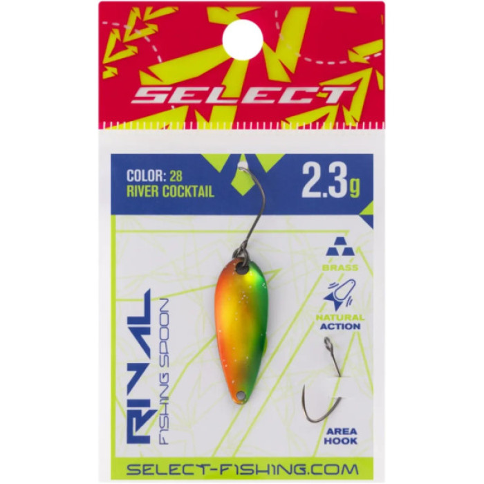 Блешня Select Rival 2.3g 30mm 28 River Cocktail (1870.80.21)