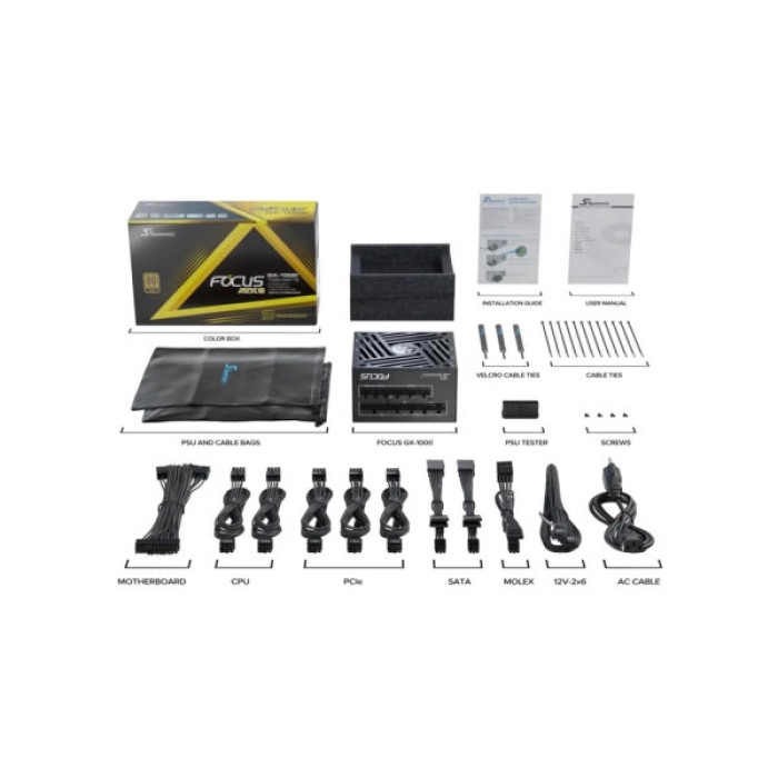 Блок живлення Seasonic 1000W FOCUS-GX-1000-ATX31 (SRP-FGX102-A5A32SF)