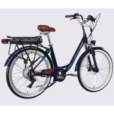 Електровелосипед Dorozhnik 26" eRUBY DD FR рама-17" 48B 15А*г 500Вт 2026 темно-синій (ELB-D-26-302)