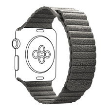 Ремінець до смарт-годинника Armorstandart Leather Loop для Apple Watch 42 (Series 11-10)/41/40/38 Grey (ARM48654)