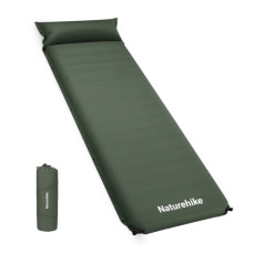 Туристичний килимок Naturehike CNK2450WS020, самонадувний, 200х63х10 см, темно-зелений (6927595712733)