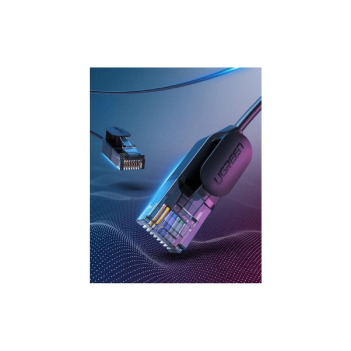 Патч-корд 10м UTP cat 6A Pure Copper Ethernet Cable OD2.8 NW122 Black Ugreen (70656)